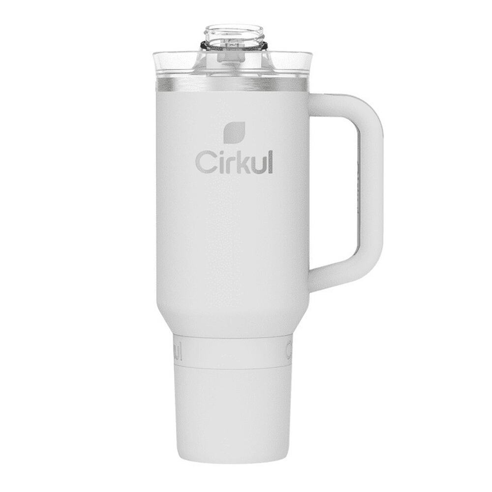 Cirkul 40 OZ FOG Gray All Day Straw Sip Stainless Steel Tumbler NEW